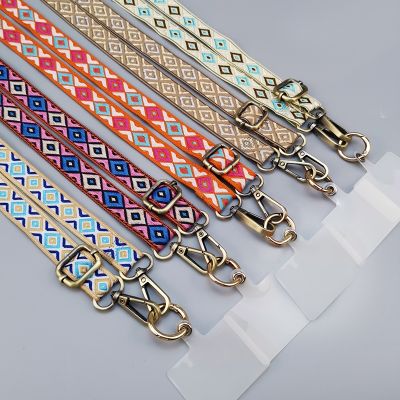 Mobile Phone Lanyard Cross Body Lanyard Universal Retro Chinese Style Phone Strap Chain Clip Bag Shoulder Extension Anti Loss