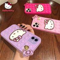 【16- digits】เคสโทรศัพท์ Hello Kitty สำหรับ iPhone 7/8P /X/xr/xs/xsmax/ 11/12Pro โทรศัพท์เคสซิลิโคนบีบอัดการ์ตูนน่ารัก