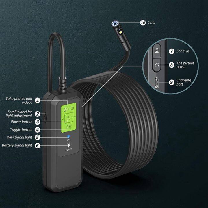 industrial-data-loggers-endoscope-camera-with-light-wifi-inspection-camera-snake-camera