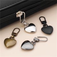 ✐☾❣ 5PCS Sewing Zippers Puller Head Heart Shape Detachable Metal Zipper Slider Repair Kits for Bags Backpack Coat Zipper Pull Tab