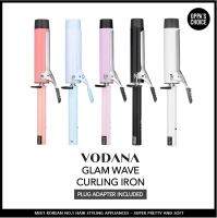 [พร้อมส่ง] VODANA แกนม้วนผม ดัดผม ถนอมผม ร้อนไว สไตล์เกาหลี Glam Wave Curling Iron (สีดำ / สีขาว / สีม่วง / สีฟ้า / สีชมพู) ปลั๊กอะแดปเตอร์รวมอยู่ในแพ็คเกจฟรี