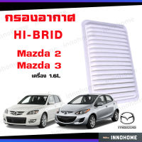 กรองอากาศ  กรองอากาศ Mazda 2 1.6L มาสด้า Mazda 3 1.6L ไส้กรอง รถยนต์  ดักฝุ่น เร่งเครื่องดี