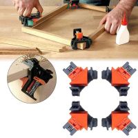 +【‘ 4Pcs Wood Angle Clamps Set 60/90/120 Degrees Woodworking Corner Right Clips DIY Fixture Hand Tool Set Wood Working Tools Kit