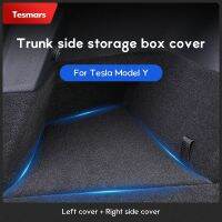 hotx 【cw】 Side Storage Cover for Tesla Y Rear Organizer Waterproof Garbage Bins Car Accessories