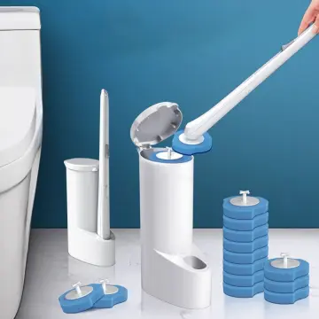 Refill Toilet Brush Cleaning Kit Wall Mount Toilet Brush And