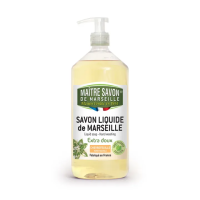 Maitre Savon de Marseille สบู่เหลวธรรมชาติ 100% กลิ่นฮันนี่ซัคเคิ่ล Liquid Soap Honeysuckle (500 ml or 1 L)