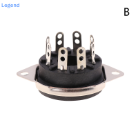 ?【Lowest price】Legend แชสซี Mount 8pin Bakelite Tube SOCKET BASE สำหรับ6550B 6CA7 EL34 6L6 KT88 VINTAGE AMP DIY