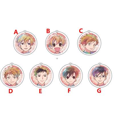 อะนิเมะพวงกุญแจ Ouran โรงเรียนมัธยมโฮสต์คลับ Fujioka เด็กพวงกุญแจอะคริลิขั้นตอนรูปแขวนอุปกรณ์6เซนติเมตร