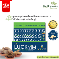 ลูกอมสมุนไพร 5 ชนิด ไม่มีนำ้ตาล ตราลัคยิ้ม Luckyim (1 กล่องใหญ่)