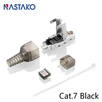 【Hot deal】 ขั้วต่อ Cat7 RJ45 Toolfree หุ้มปลั๊กแบบโมดูลาร์ขั้วต่อ Cat7 RJ45 Toolless Cat.7สายเคเบิลเครือข่ายทึบ