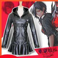 Tokyo Ghoul Kirishima Touka ชุดเครื่องแบบเสื้อผ้า PU ชุดคอสเพลย์กระโปรง