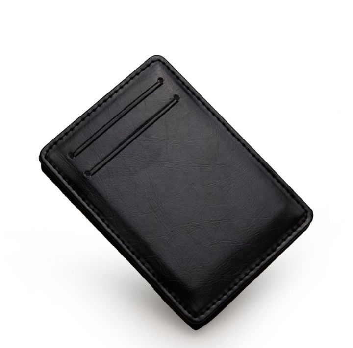 new-thin-vertical-men-wallet-small-pu-leather-elastic-ribbon-purse-mini-solid-id-card-holder-bank-credit-card-case-for-man-card-holders