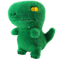 Kawaii สีเขียวไดโนเสาร์ของเล่นตุ๊กตาสัตว์ปุยปีศาจ Dino Plushies อะนิเมะตุ๊กตาเด็กกอดหมอนน่ารักเด็กของขวัญวันเกิด