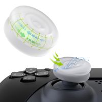 [Enjoy the small store] PlayVital White Thumbs Cushion Grips For Ps5/4จอยสติ๊ก Xbox Series X/s ที่คลุมสวิตซ์โปร