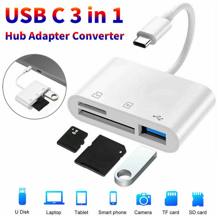 keyng-usb-c-การ์ดรีดเดอร์-sd-3-in-1-usb-อะแดปเตอร์-otg-เข้ากันได้กับบัตร-tf-sd-พร้อมตัวอ่านการ์ดความจำสำหรับเครื่องเขียนกล้องโทรศัพท์แฟลชขนาดกะทัดรัด-usb-c-huawei-สำหรับ-ipad-pro-สำหรับ-macbook-usb-เค