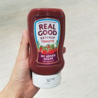 สินค้าเข้าใหม่ ? ซอสมะเขือเทศ สูตรลดเกลือ ไม่เติมน้ำตาลเพิ่ม Real Good Ketchup Tomato 310g.?