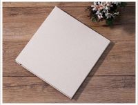 16-inch 20 Pages Self Adhesive Photo Album DIY Scrapbook Rustic Linen Cloth Cover Personalise Album for Wedding Memory Album