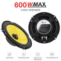 2pcs 4 5 6 Inch 600W Car Audio Speaker Universal Heavy Mid-bass Ultra-thin Modified Speaker Non-destructive Installation