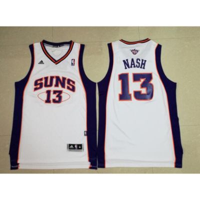 ใหม่ เสื้อยืดกีฬา ลาย NBA Jersey Phoenix Suns No. 13 Gpigggb85Cffba31 PNajai32DMpiif09 สีขาว สไตล์วินเทจ