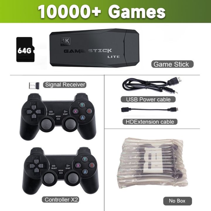 4k Hd Video Game Console 32g/64g Retro Game Console 10000 Wireless Game  Console 2.4g Wireless Controller Game Stick For Psp Ps1 - Video Game  Consoles - AliExpress