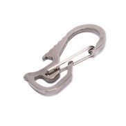 Giá thấp 1 cái ngoài trời hữu ích khóa thép không gỉ Carabiner Keychain