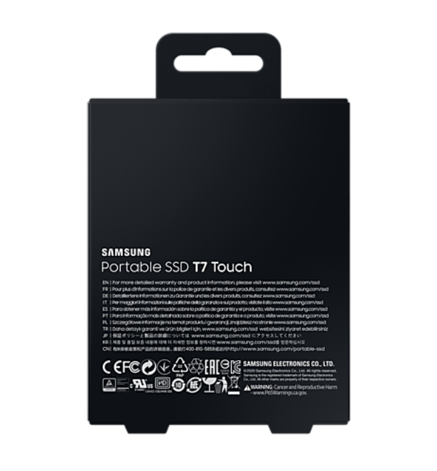 samsung-ssd-t7-touch-portable-1tb-sliver-ฮาร์ดดิสก์พกพา-สีเงิน-ของแท้-ประกันศูนย์-3ปี