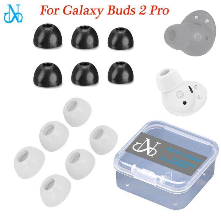 3Pairs Memory Foam Tips For Galaxy Buds 2 Pro Eartips AntiSlip Earbuds