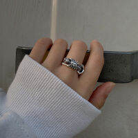 Heavy Duty Old Skeleton Ring Personalized Dark Punk Style Creative Flip Back Shape Ring Halloween Gift Z3PN