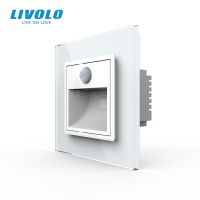 QSR STORE Livolo Sensory Switch EU Standard Porch Corridor Corner Lamp Footlights Touch Control Intelligent Sensor Light in Dark