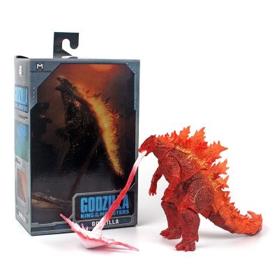 ZZOOI NECA Godzilla King of The Monsters Version 3 Burning Godzilla Articulated with Breath 7 Inch Action Figure Toy