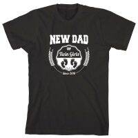 เสื้อยืดผู้ชาย New Dad Of Twin Girls ตั้งแต่ปี2018 Mens Shirt - ID 2098