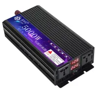 อินเวอร์เตอร์12V 220V 5000W ตัวแปลงสัญญาณ Sinus Wave ปรับเปลี่ยนอินเวอร์เตอร์พลังงานแสงอาทิตย์บ้านไฟฟ้าในรถยนต์แหล่งจ่ายไฟของธนาคารกลางแจ้ง