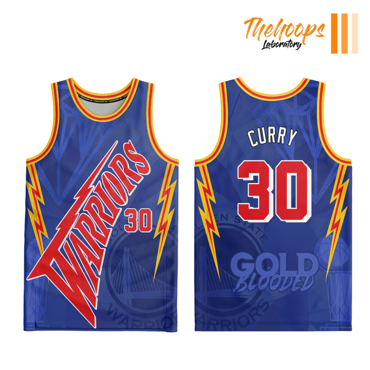 GSW GOLD BLOODED CURRY HG BASKETBALL JERSEY FULL SUBLIMATION