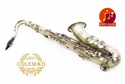 แซกโซโฟน Saxophone Tenor Coleman CL-336T Antique Plated