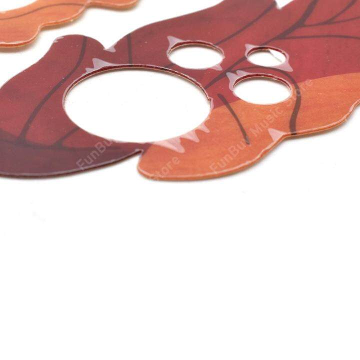 2pcs-set-grape-leaf-hole-decoration-acoustic-guitar-pickguard-for-ovation-style-pick-guard-stick-adhesive-back-for-folk-guitar