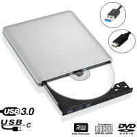 Type-C+USB 3.0 External DVD Optical Drive Blu-ray Combo BD-ROM 3D Player CDDVD-RW Burner Writer Recorder for Laptop Mac PC