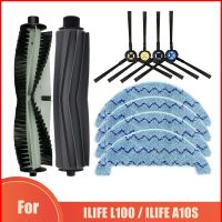 For ILIFE L100 / ILIFE A10S Robot Vacuum Cleaner Replacement Accessories Kit Main Brush Side Brush Mop Cloths Rag Spare Parts (hot sell)Elvis William