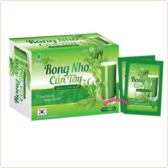 Rong nho cần tây diệp lục tảo xoắn - detox đào thải độc tố và mỡ nội tạng - ảnh sản phẩm 1