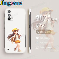 Jingsanc เคสแข็งสำหรับ Realme GT Neo 5G Neo 3T 3 2 5G รุ่น Master เคสโทรศัพท์เด็กสาวน่ารักแบบด้านสีลูกกวาดกรอบแข็ง PC ป้องกันการตกสีขาว M001-2