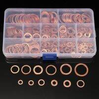 【2023】0100Pcs Copper Sealing Solid Gasket Washer Sump Plug Oil For Boat Crush Flat Seal Ring Tool Harare Accessories