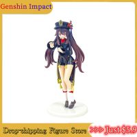 19Cm Genshin Impacto อะนิเมะ Figura Hutao Açestatueta Estátua Do Pvc Modelo Coleçentos Ornamão De Mesa Natal Gfit