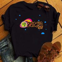 Hot Selling Christmas Printed T-Shirt Love Zumba Dance Print T Shirt Women Clothes Stylish Casual Round Neck Girl Tshirt Y2k Accessories