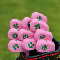 TPE Lucky Clover ลูกเหล็กกอล์ฟคลับ Headcover (4,5,6,7,8,9,P,A,S,X) สำหรับหัวเหล็กป้องกันกีฬากอล์ฟคลับอุปกรณ์เสริม