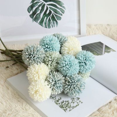 1Pc Artificial Flower Bouquet Dandelion Single Head Thorn Ball Simulation Decoration For Wedding Party and Home Decor