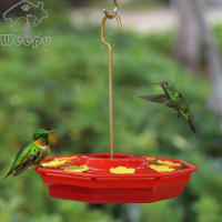 กลางแจ้งแขวน Hummingbird Feeders 8ดอกไม้ให้อาหารพอร์ต Leakproof Anti-Bee Bird Feeder