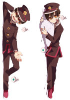 ห้องน้ำที่ถูกผูกไว้ Hanako-Kun ปลอกหมอนญี่ปุ่นอะนิเมะ opripls กอดร่างกาย ปกปรับแต่งเตียงหมอนตกแต่ง