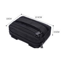 ；。‘【； Double Layer Military EDC Pack Men Tactical Molle Waist Belt Nylon Hip Pouch Fanny Pack Camping Hunting Accessories Utility Bag