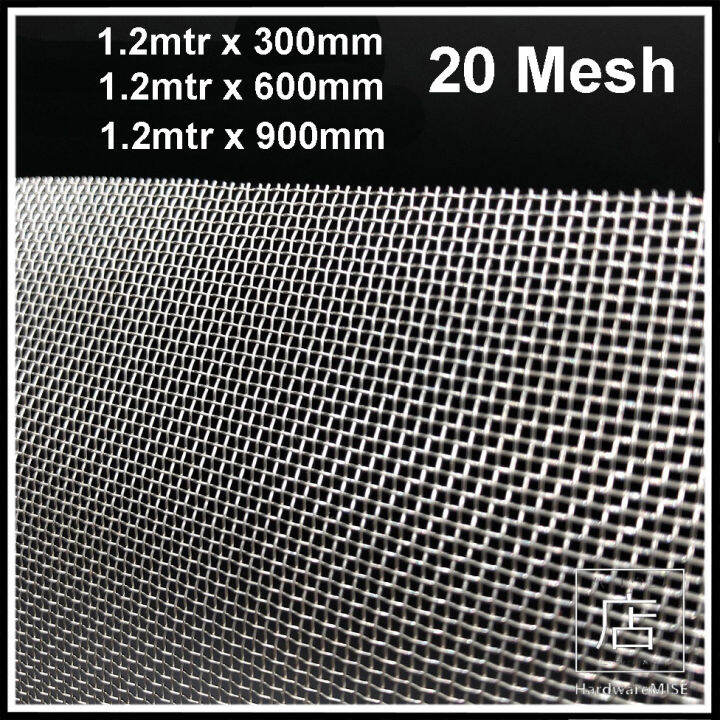 Stainless Steel Wire Mesh SS 304 Mosquito Netting 20 mesh Loose Cut