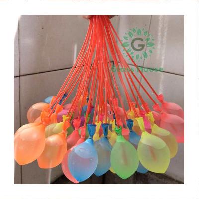 [10ชิ้น] ลูกโป่งน้ำ1ช่อมี37ลูก พร้อมมีหัวต่อสายยาง มีหลายสี Magic water Balloons. GH99