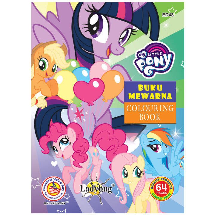My Little Pony Colouring Book 64 Pages B6 Size ED 43 | Lazada